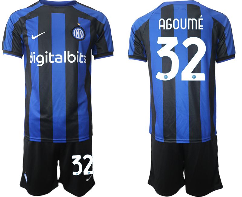 Men 2022-2023 Club Inter Milan home blue 32 Soccer Jersey